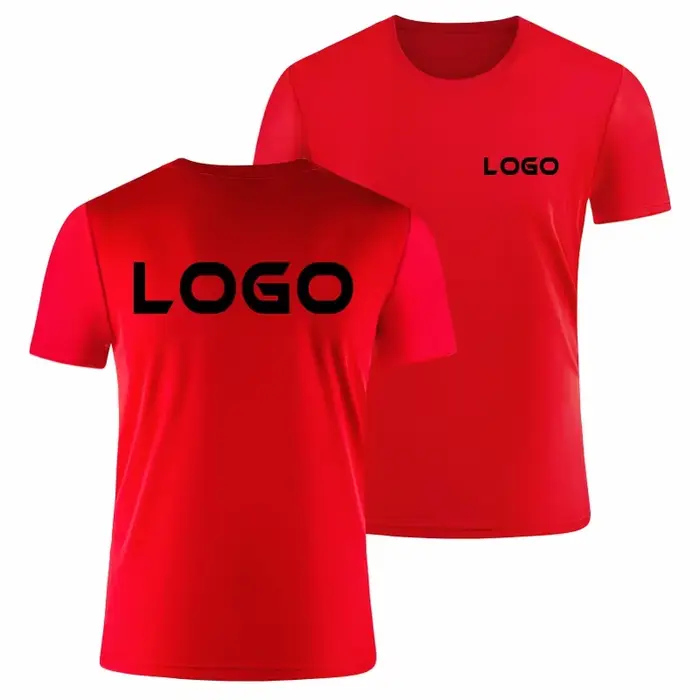 T-shirt à col rond avec logo au design gratuit pour hommes et femmes