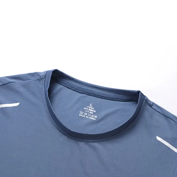 CHRLCK hommes course séchage rapide T-shirts respirant randonnée pêche