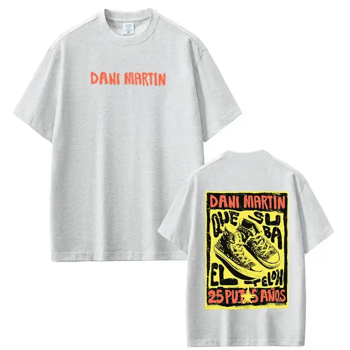 T-shirt graphique Singer Dani Martín 2026 Tour pour hommes et femmes