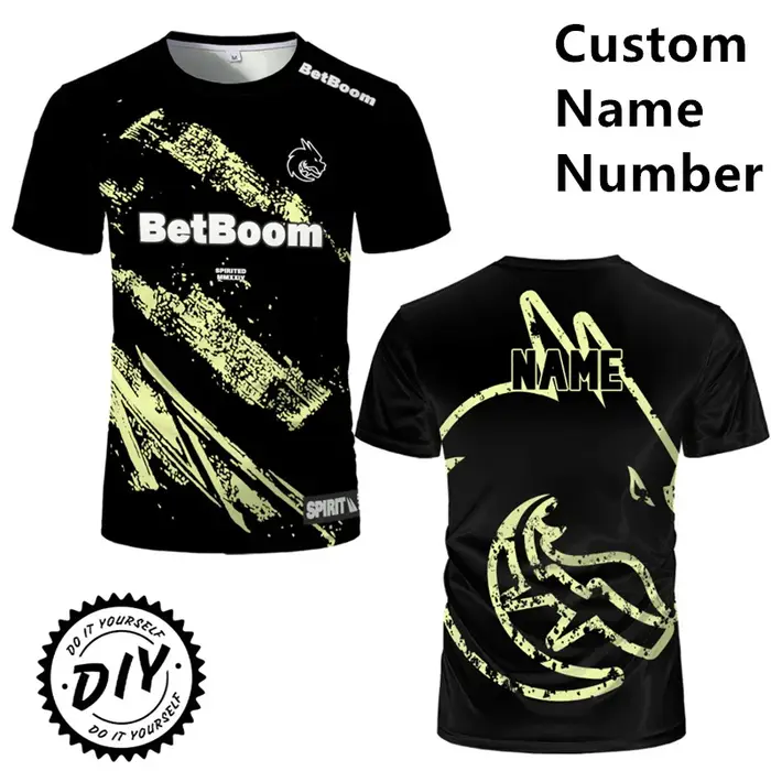 T-shirt en jersey Team Spirit avec nom personnalisé