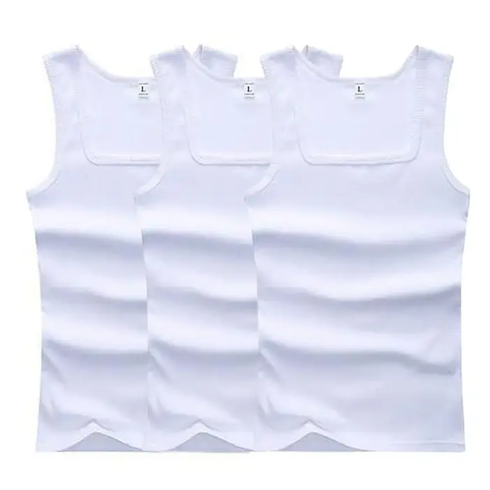 T-shirt sans manches en coton pour hommes et femmes
