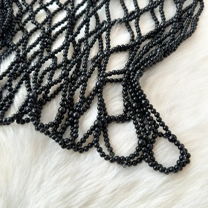 Camisole évidée en perles pour femmes