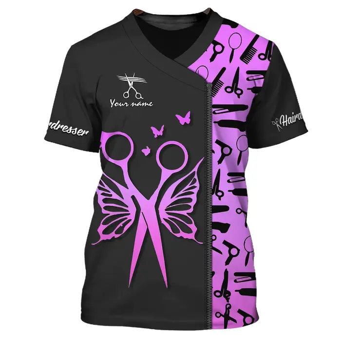 T-shirt unisexe imprimé en 3D avec nom personnalisé pour hommes