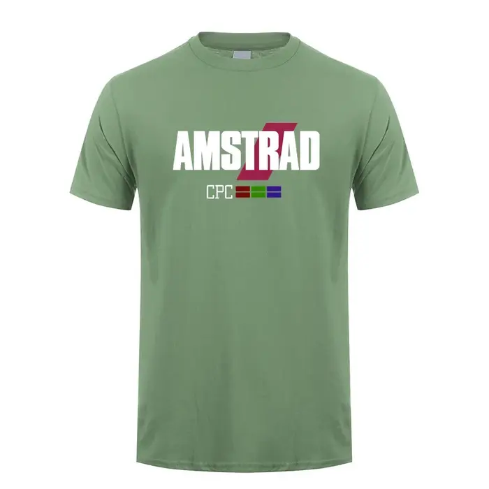 Amstrad CPC T-shirt été hommes à manches courtes Cool haut coton programmeur