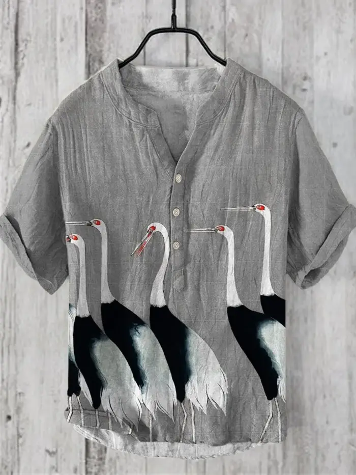 Polo à manches courtes et col en v pour hommes