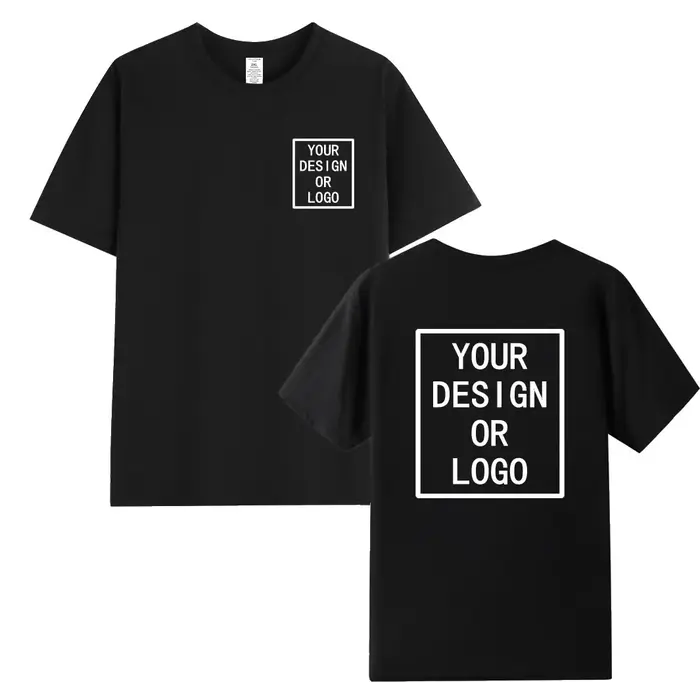 T-shirt en coton personnalisé pour homme – Créez votre design ici – T-shirts personnalisés avec text
