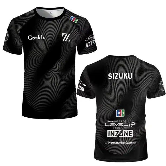 Maillot d'équipe d'e-sport ZETA DIVISION 2026 SITETAMPO – T-shirt unisexe à séchage rapide et respirant