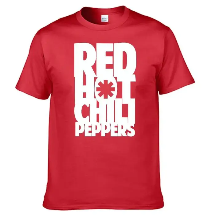 T-shirt en coton américain à manches courtes Red Hot Chili Peppers 2026 - Confortable