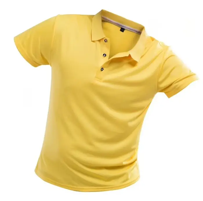 Polo à Manches Courtes pour Homme, Décontracté, Solide, Slim, Respirant, Sportedly, vaccage Rapide, 