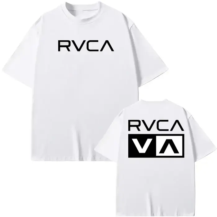 T-shirt RVCA noir en coton pour l'été