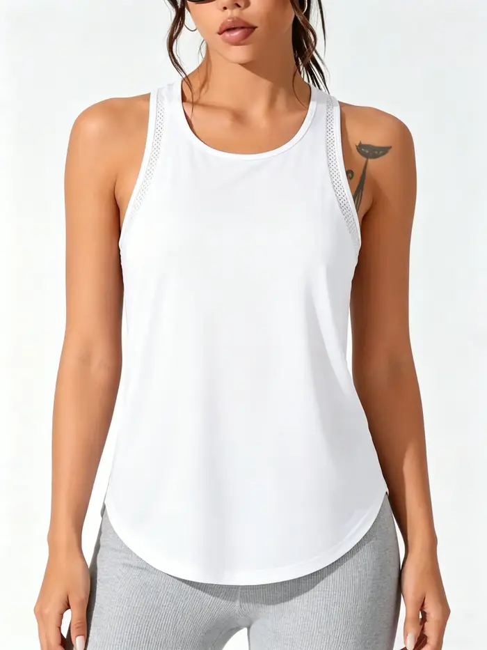 Débardeur Sport Femme Imprimé Lettres Run It Art
