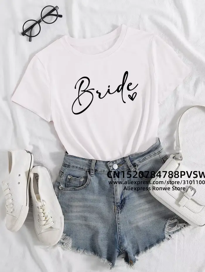 T-shirt Team Bride Coussins Evjf Hen pour femme