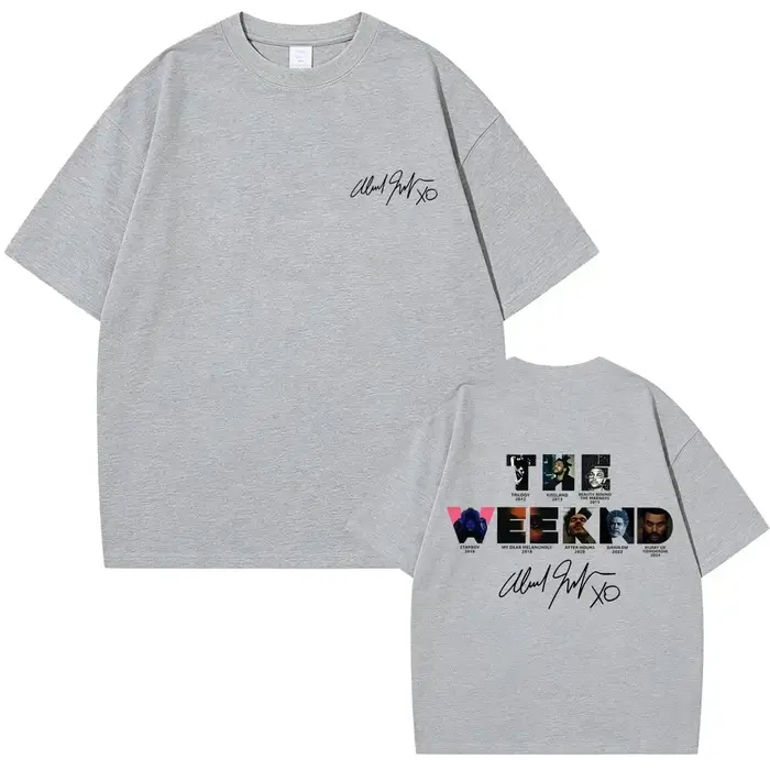 T-shirt graphique avec couverture d'album musical du rappeur The Weeknd, pour hommes et femmes, mode hip-hop, t-shirt surdimensionné, t-shirt décontracté en coton rétro pour homme