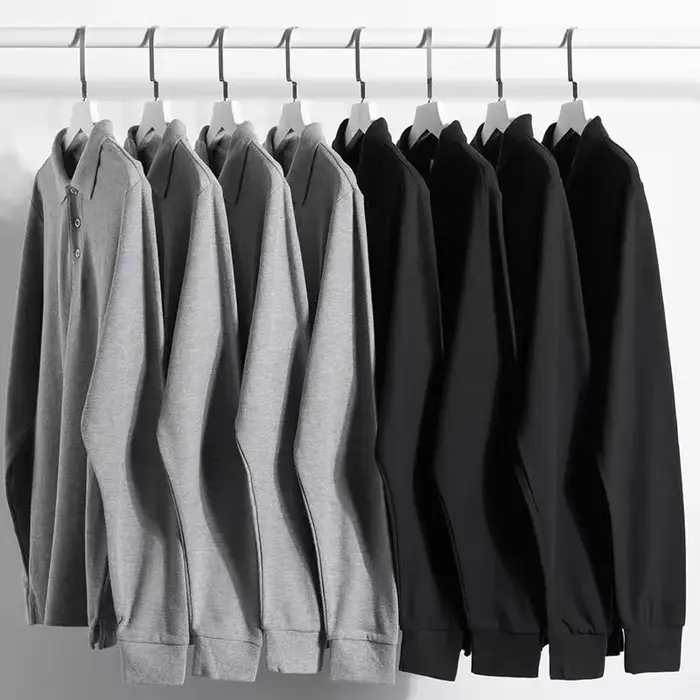 Polo à manches longues pour hommes