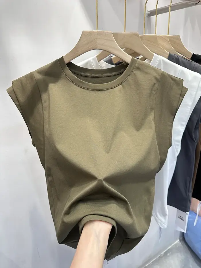 T-shirt à manches volantes pour femmes