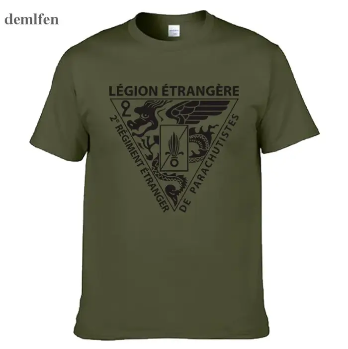 Nouvelle Légion étrangère française Forces spéciales armée de la guerre mondiale T-shirt Homme Camis