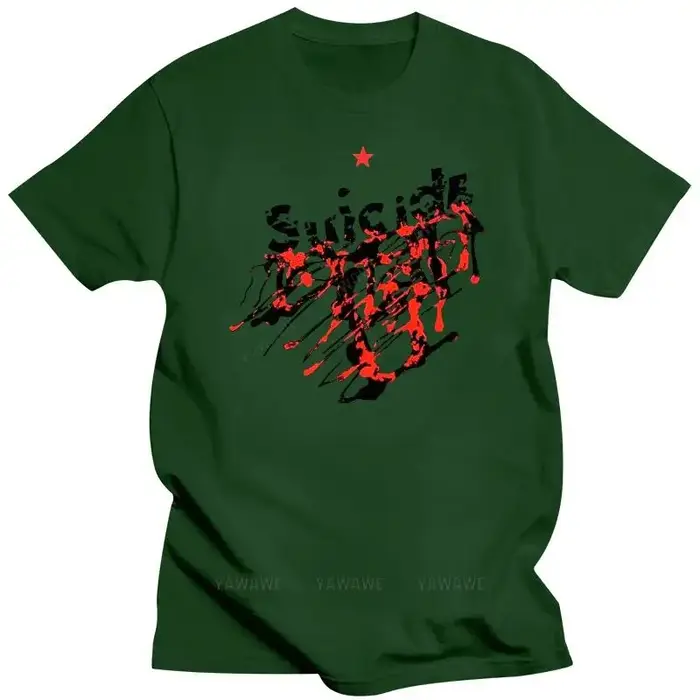T-shirt SUICIDE (Alan Vega Talking Heads Swans Neu Youth Devo) marque décontractée à manches courtes pour hommes
