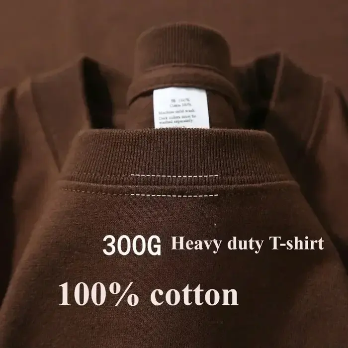 T-shirt Homme Décontracté en Coton Pur Américain 300g, Manches Courtes, Coupe Ample, Idéal pour l'Ét
