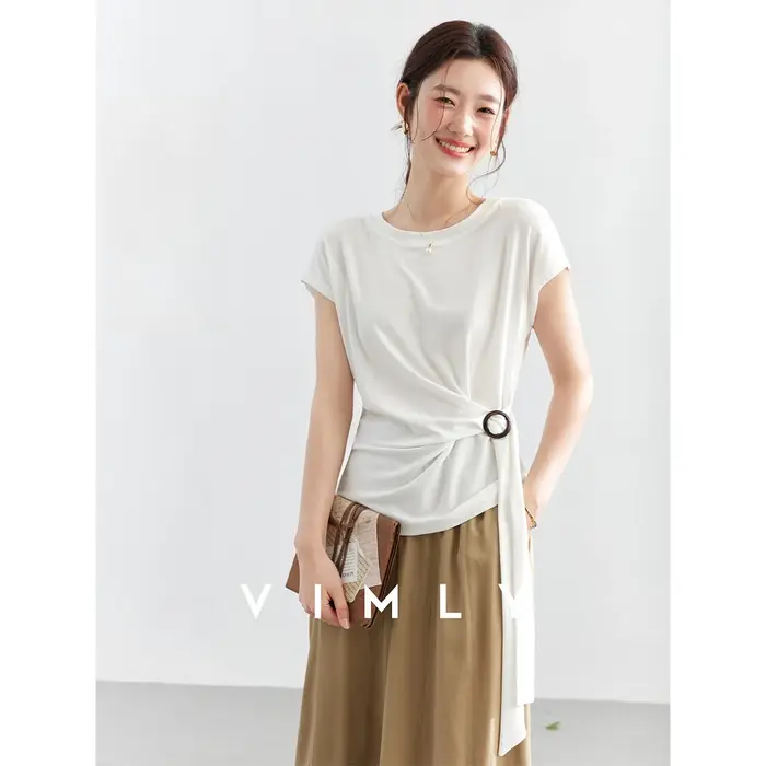 T-shirt VIMLY pour femme en Lyocell à manches courtes