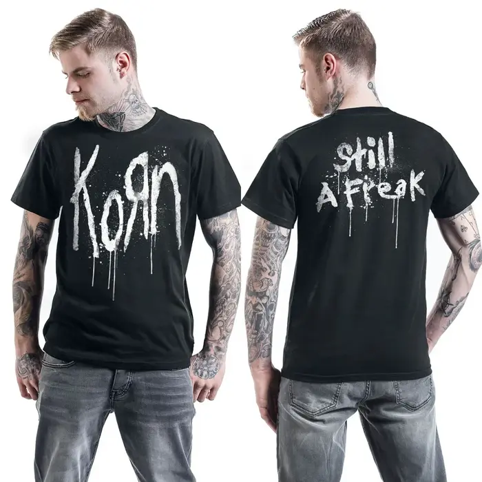 T-shirt en coton graphique Top Korn unisexe