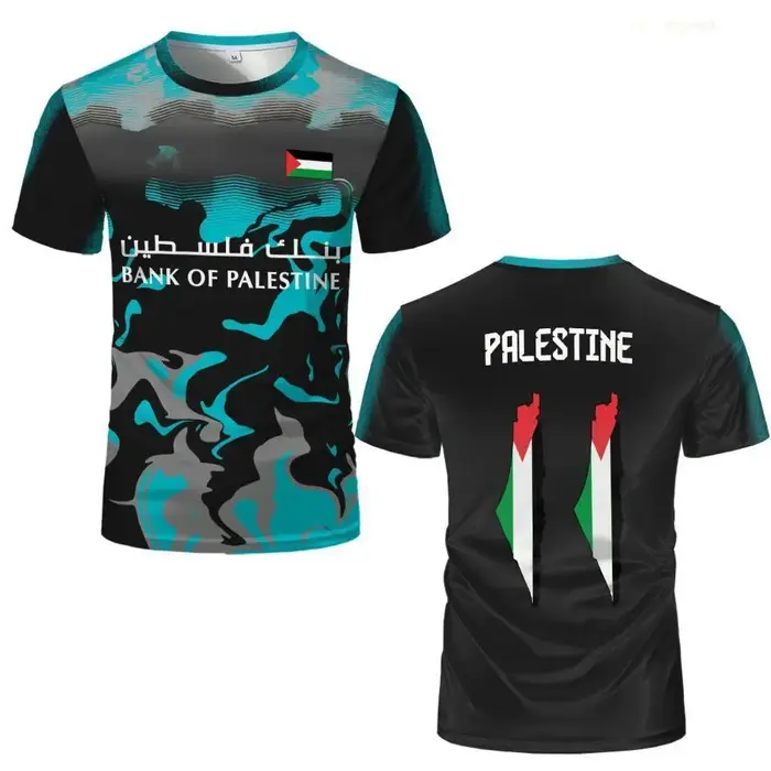 T-shirt imprimé drapeau palestinien