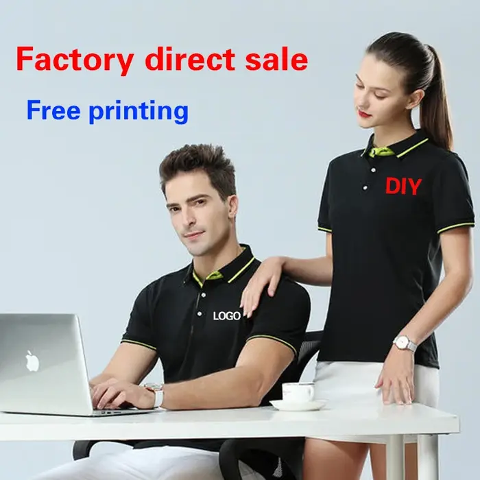 Polo d'entreprise personnalisé outillage revers T-shirt à manches courtes chemise publicitaire broderie vêtements de travail impression logo mot