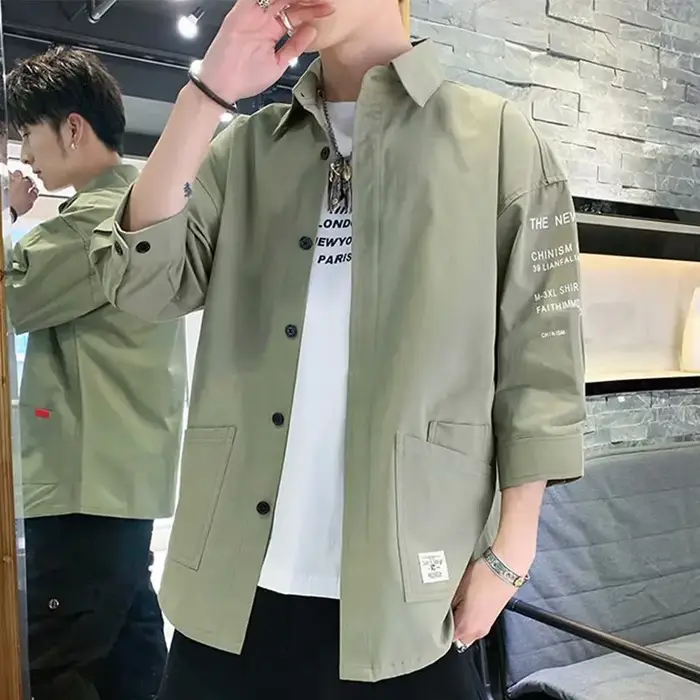 Chemises 2026 pour Hommes – Design Tendance Streetwear Japonais Harajuku Coréen – Vêtements Unisexe Été Polyvalents pour Ados et Étudiants – Style Ins