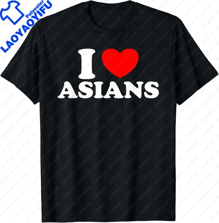 J'aime les femmes asiatiques je coeur Asians T-Shirt mode asiatique