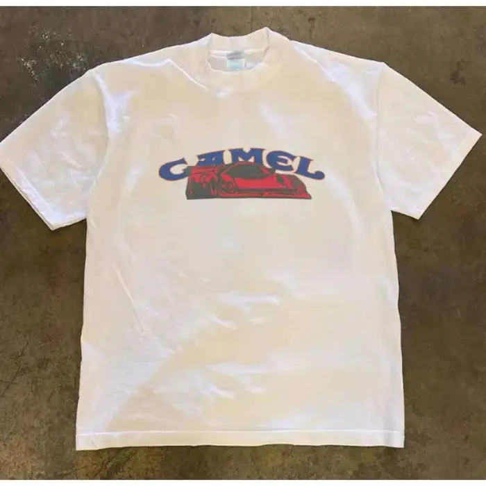 T-shirt homme à manches courtes, style streetwear tendance Instagram, inspiré des courses automobile