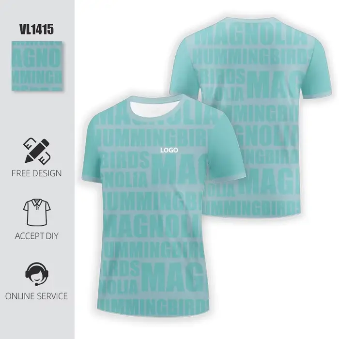 Sublimation Logo imprimé hommes mode respirant T-Shirts adultes conception multicolore sport séchage