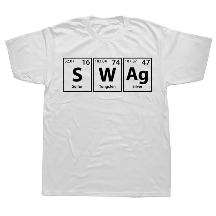 T-shirt graphique Swag (S-W-Ag) pour hommes