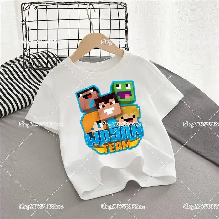T-shirts imprimés de l'équipe Wojan pour enfants