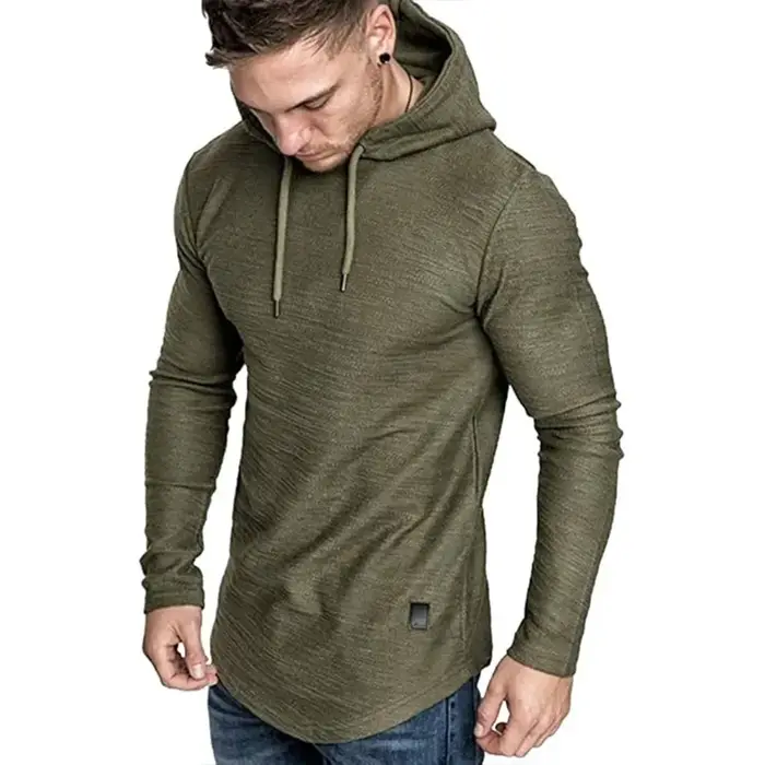 T-shirt à manches longues en coton pour hommes