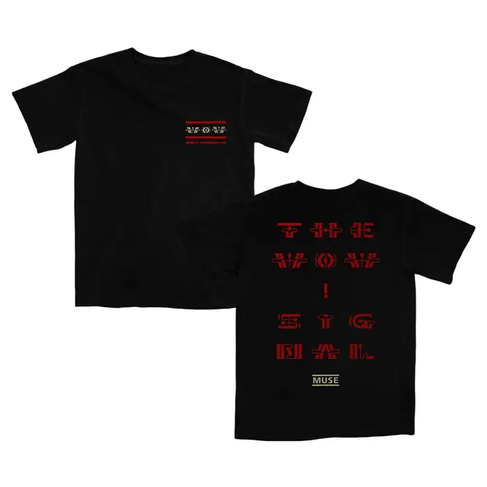 Album de la groupe Muse : « Wow! » T-shirt imprimé Signal 2026 Merch