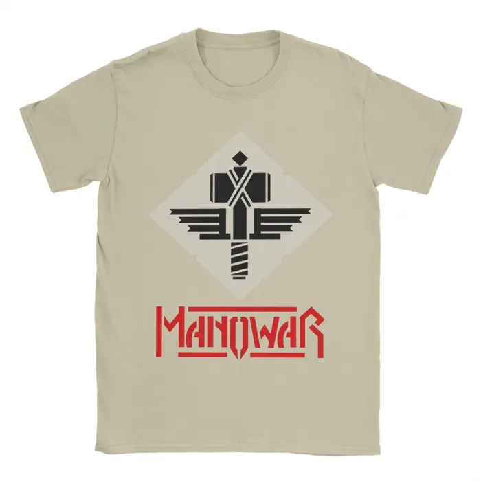 Manowars T-Shirt pour hommes en coton Vintage