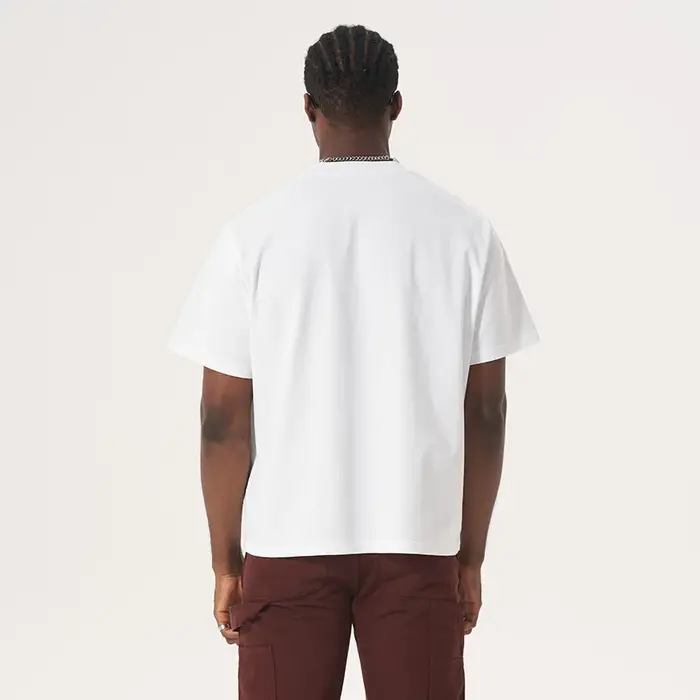 2025 nouveau Boxy Fit T-shirt à manches courtes hommes coton lourd épaule tombante