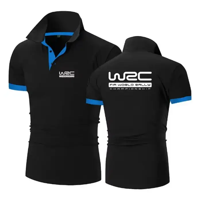 Championnat du monde des rallyes WRC nouvelle mode Polo hommes décontracté col rabattu chemise à manches courtes coupe