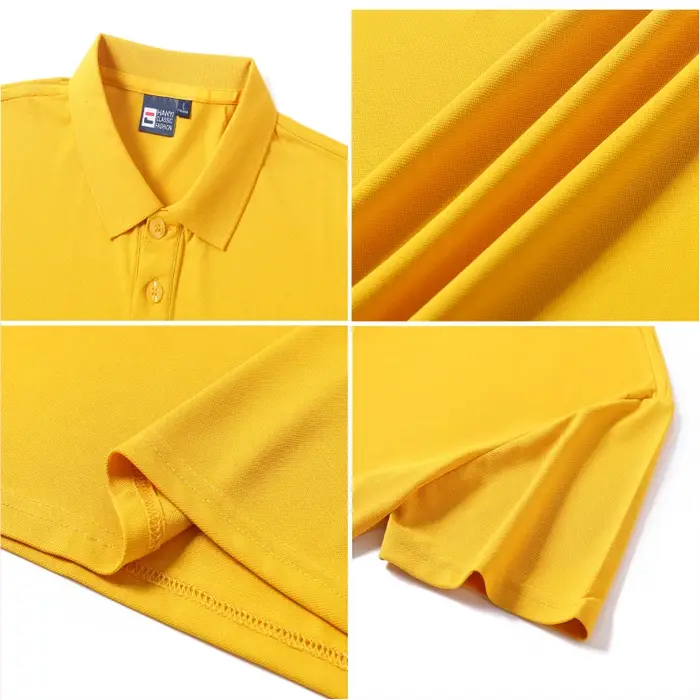 Polo uni en coton pour hommes