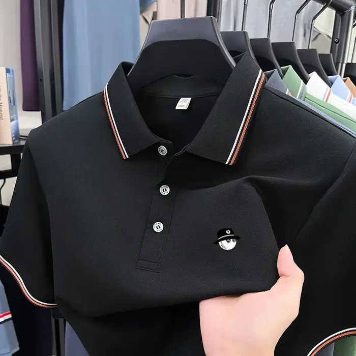 Polo imprimé de luxe pour homme – T-shirt décontracté à manches courtes