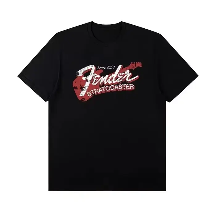 Nouveau T-shirt à manches courtes Fenda Jimi Hendrix pour hommes et femmes, imprimé guitare Street W