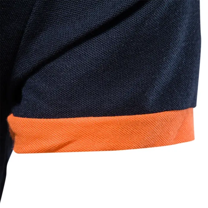 AIOPESON brodé 35% coton polo homme décontracté couleur unie Slim Fit