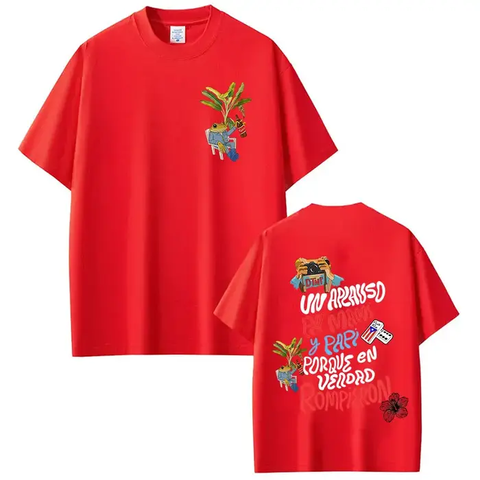 T-shirt Rapper Bad Bunny Debi Tirar Mas Fotos DTMF World Tour