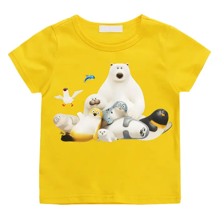 SEALOOK SHOP T-shirts dessin animé imprimé mignon 100% coton t-shirt