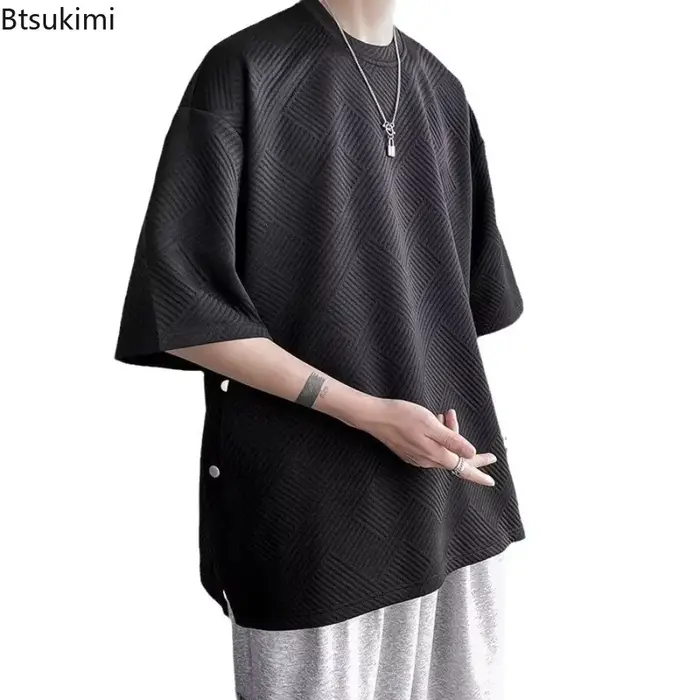 T-shirt ample à manches courtes pour homme
