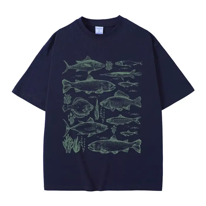 Poisson tatouage Style T-shirt pêche drôle Meme graphique T-shirts hommes décontracté coton Vintage à manches courtes