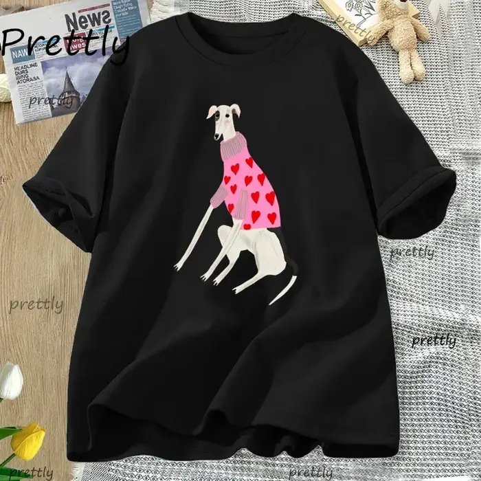 Chiot drôle T-shirt hommes femmes mignon chien de compagnie