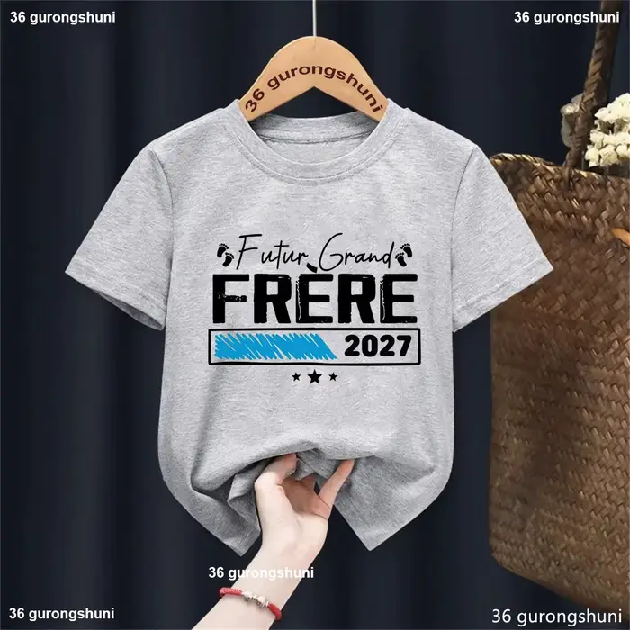 T-shirts imprimés pour garçons « Future Big Brother 2027 »