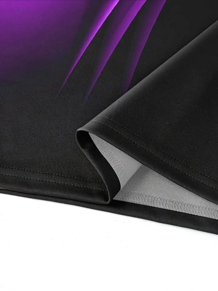Polo décontracté et confortable à manches courtes pour hommes, ligne violette