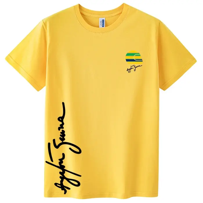 Héros Ayrton Senna t-shirt hommes à manches courtes 100% coton T-Shirts drôle F1 homme