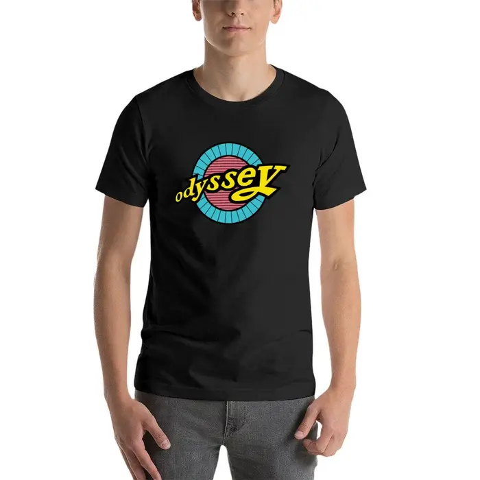 T-shirt Odyssey BMX bleu et jaune pour hommes